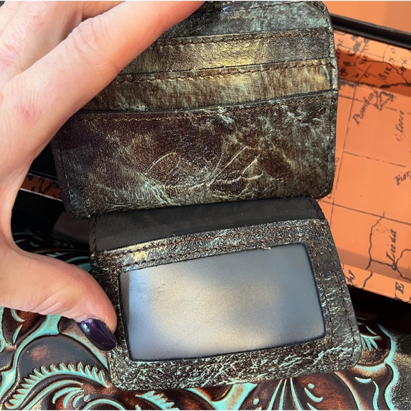 Patricia Nash Locri C/B Turquoise Hand Tooled Leather crossbody Handbag - Picture 9 of 15